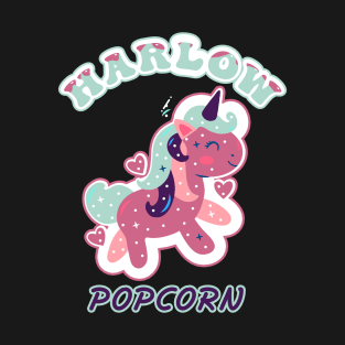 Harlow And Popcorn Funny Popcorn The Pony T-Shirt