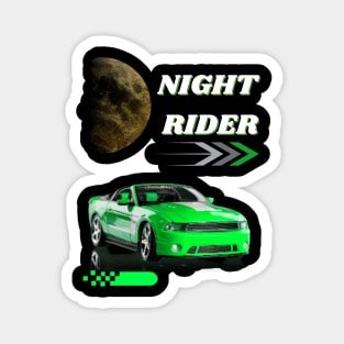 NIGHT RIDES IN THE CITY DESIGN Magnet