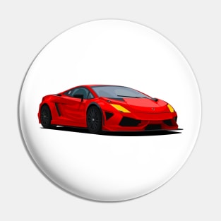 red lamborghini Pin