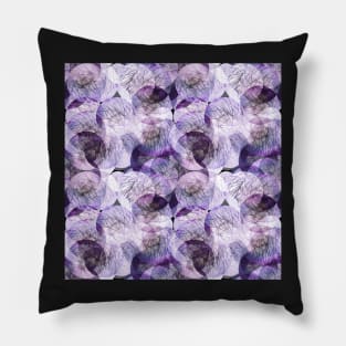 Dark Purple Night Forest Abstract Pillow