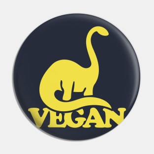 Vegan Dinosaur Pin