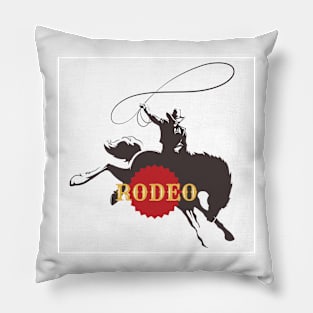 Cowboy Ride Bucking Horse Pillow