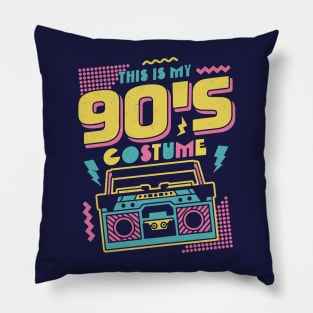 This is My 90s Costume Halloween Nineties Costume Retro Pillow