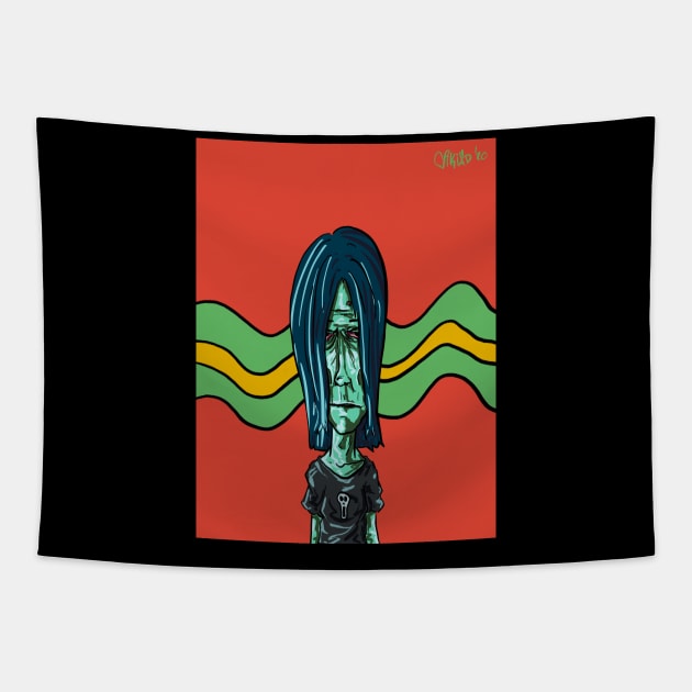 "Ricky" FACES COLLECTION Tapestry by mikiad