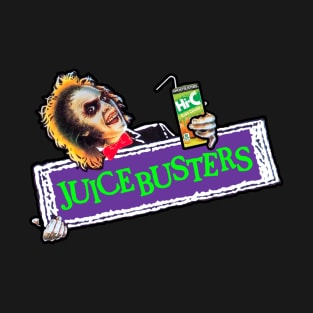 Juice Busters: The Real Ghostbusters Meet Beetlejuice Toy Logo T-Shirt