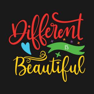 Different is Beautiful, Autism Awareness T-Shirt
