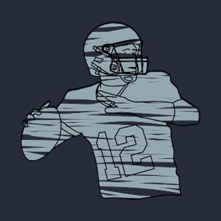 football player ready to pass the ball T-Shirt