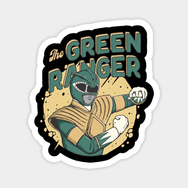 Mighty Morphin Green Ranger Magnet by LukmannHak