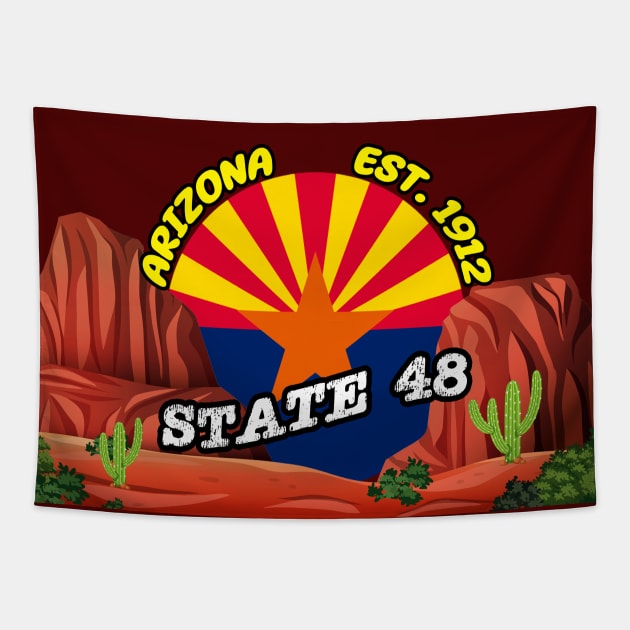 Arizona - State 48 Tapestry by LarryNaderPhoto