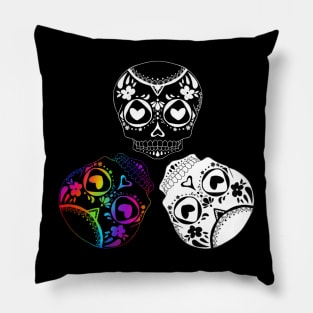 Candy Skulls Pillow