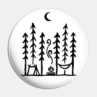 Camping out under the Moon Pin