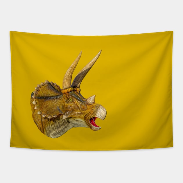 Triceratops Tapestry by dalyndigaital2@gmail.com