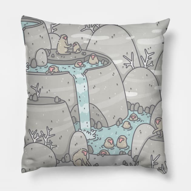 Monkey Spa Pillow by odsanyu