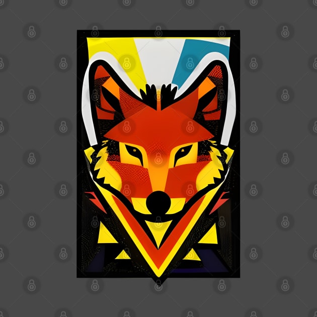 Fox Head Pop Art by shanestillz