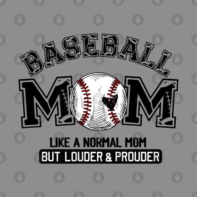 Mothers Day Shirt, Retro Baseball Mom  Cool Moms Club Shirt, Funny Mom Shirt, Mom Birthday Gift, Cute Mom Gift, Rocker Mama Tee by Emouran