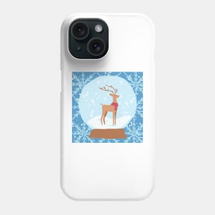 Reindeer Snowglobe Phone Case