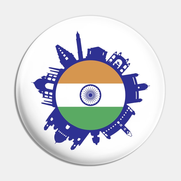 India Skyline India Flag Delhi Mumbai Chennai Kolkata Pin by alltheprints