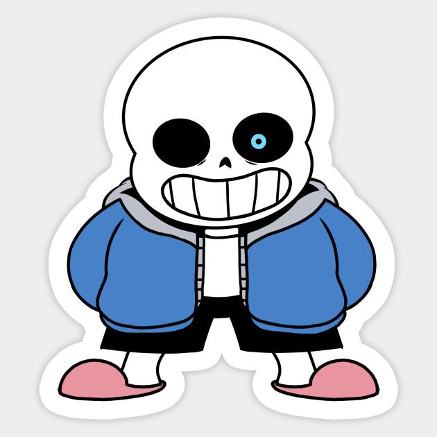 Sans Undertale Blue Eyed Ver Undertale Sticker Teepublic Uk