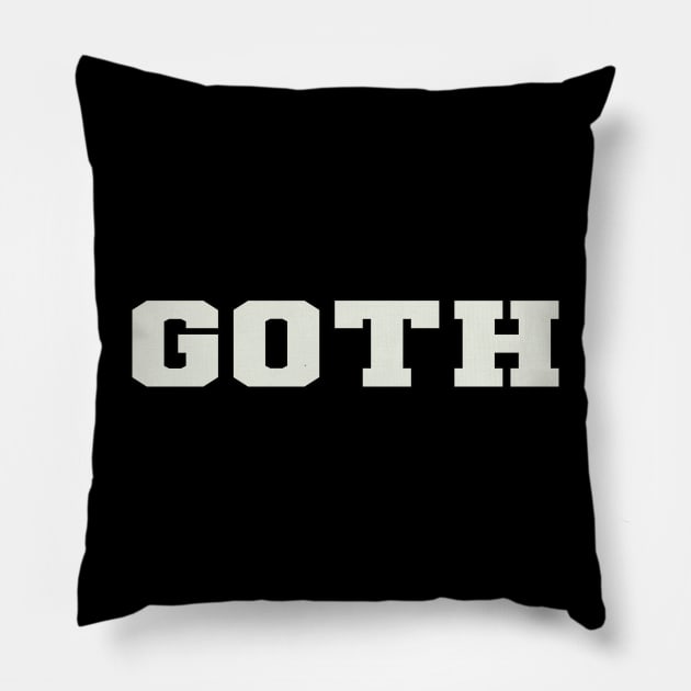 Goth Word Pillow by Shirts with Words & Stuff