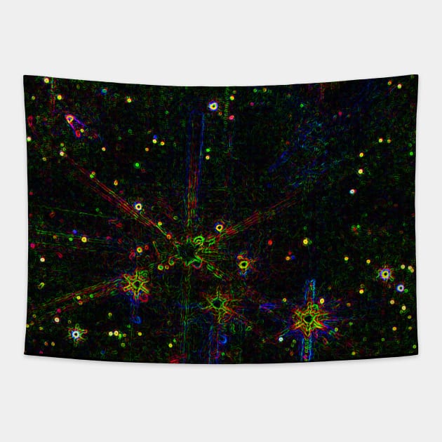 Black Panther Art - Glowing Edges 245 Tapestry by The Black Panther