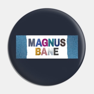 Glittery Magnus Bane Pin