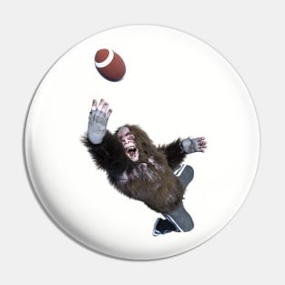 Bigfoot Football Frenzy Pin