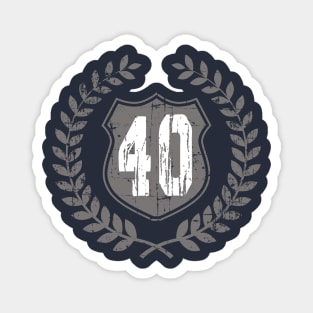 Vintage Old No. 40 T-Shirt Magnet