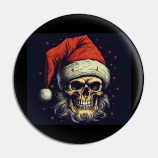 skeleton santa Pin