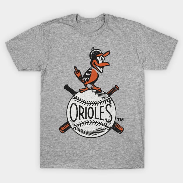 BALTIMORE ORIOLES VINTAGE 1995 RUSSELL ATHLETIC T-SHIRT ADULT LARGE - Bucks  County Baseball Co.