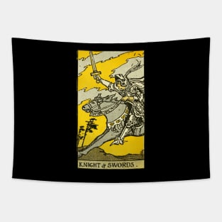 Tarot Card Knight And Swords Tapestry