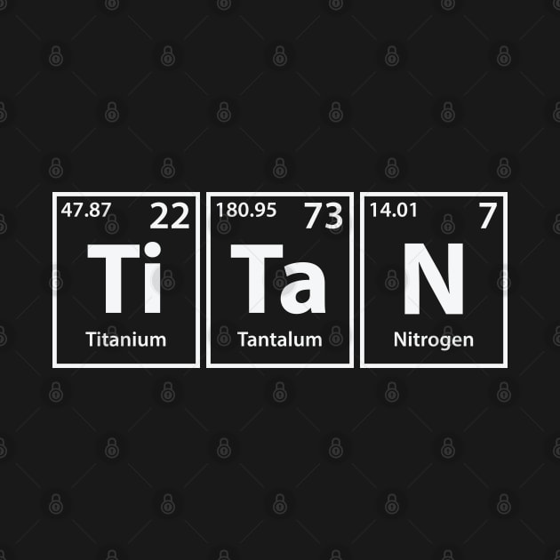 Titan (Ti-Ta-N) Periodic Elements Spelling by cerebrands