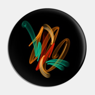 Graffiti abstract art Pin