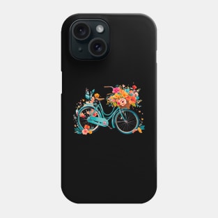 Stylish vector graphic of a retro bicycle. Phone Case