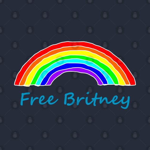 Free Britney Typography Rainbow by ellenhenryart