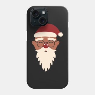 Cute Brown Santa Claus Indian Christmas Pattern Retro Scandinavian Aesthetic Phone Case