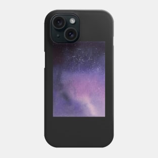 Galaxy in purple and violet Phone Case