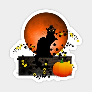 Chat Noir Thanksgiving Magnet