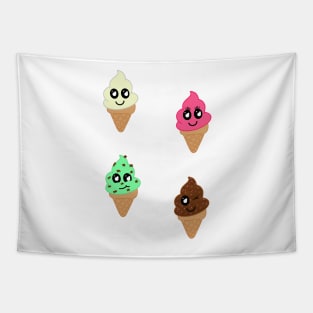 Cute Kawaii Icecream Selection Pack Tapestry