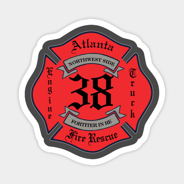 Atlanta Fire Station 38 Magnet by LostHose