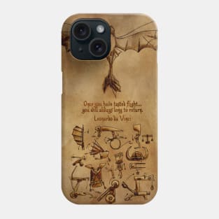 Hiccup's Sketchbook (DaVinci's Dragon) Version 1 Phone Case