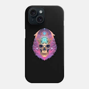 Halloween Day of the Dead Pink Sugar Skull Phone Case