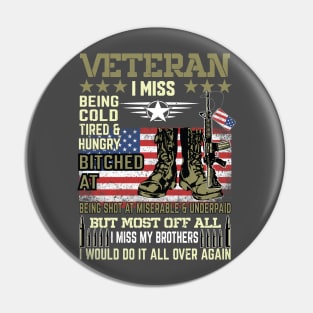 I Am A Veteran Pin