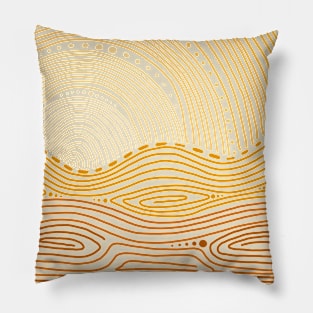 Swirly Desert Pillow