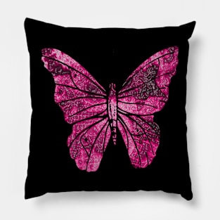 Pink Butterfly Pillow