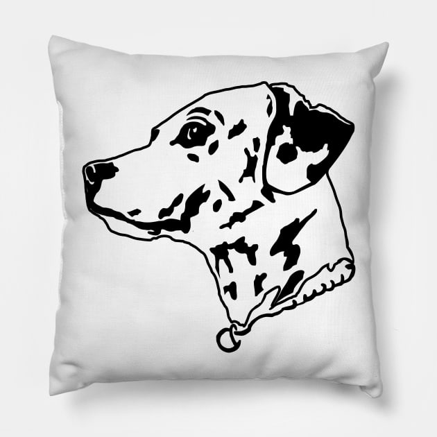 Dalmatian art Pillow by russodesign