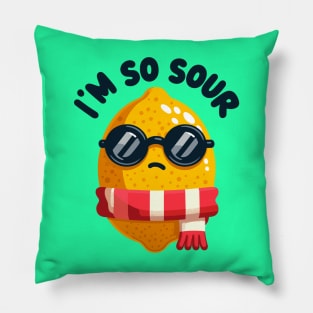 I'm So Sour: Cool Lemon Proclaims Pillow