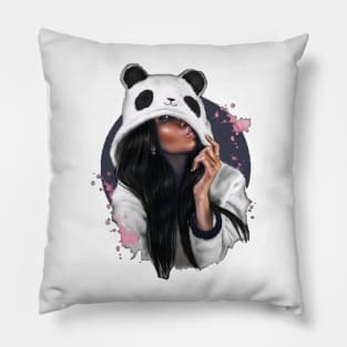 Girl panda Pillow