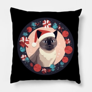 Burmese Cat Xmas, Love Cats Pillow