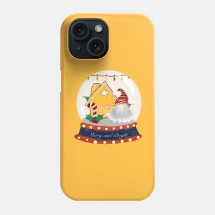 Santa Christmas Snow Globe Phone Case