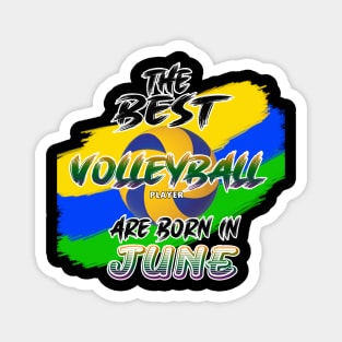 The Best Volleyball Player are Born in June Magnet